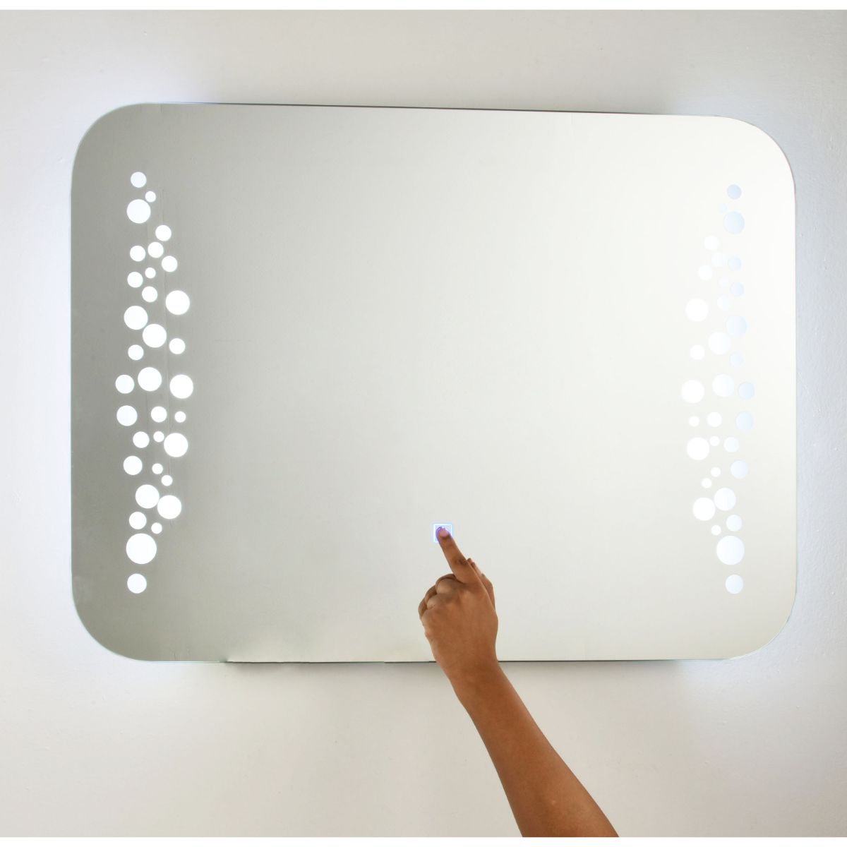 Bubles Touch Mirror With Led Cool Light