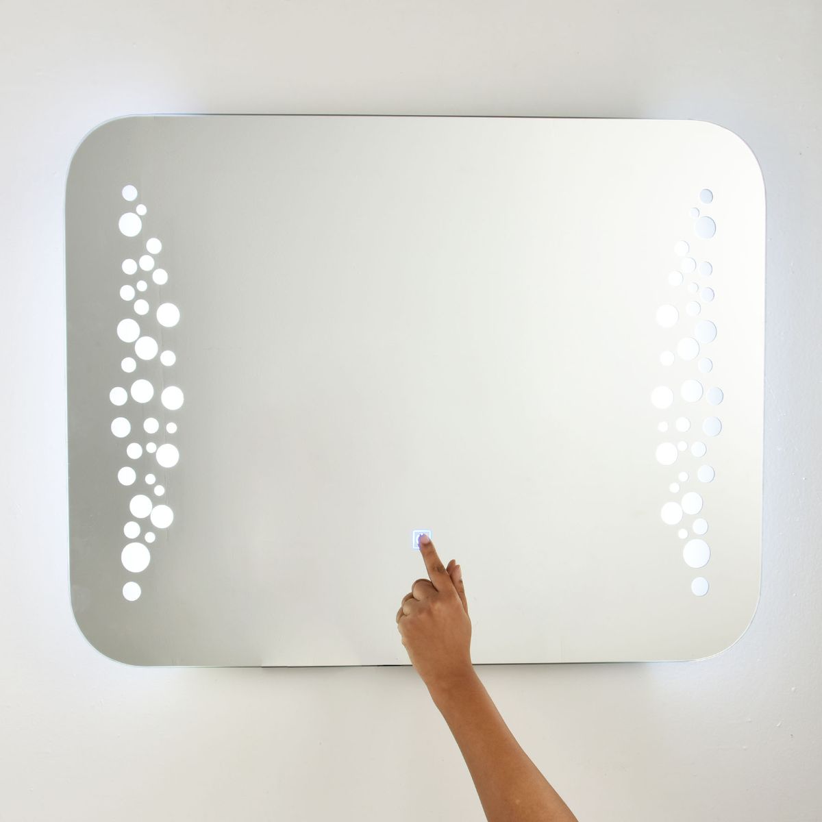 Bubles Touch Mirror With Led Cool Light