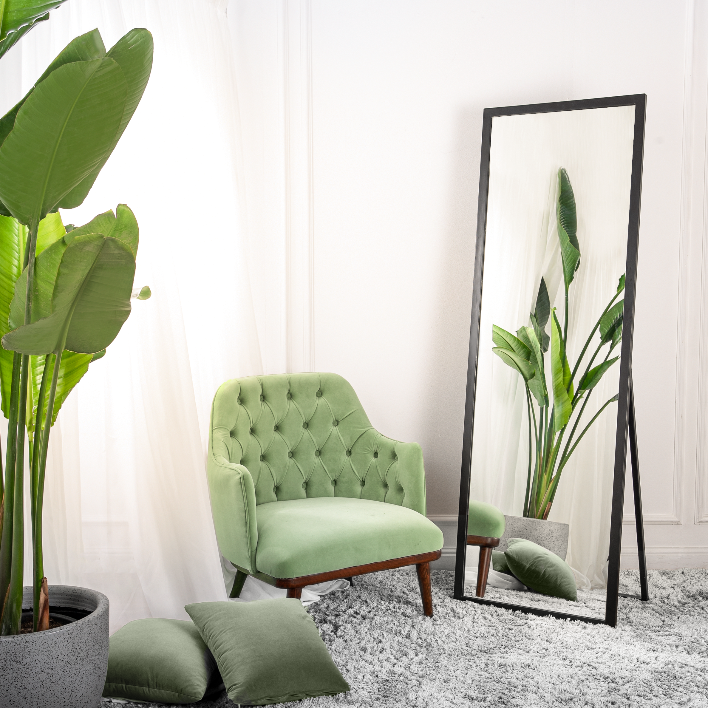 Stand Black Mirror 60*180 cm