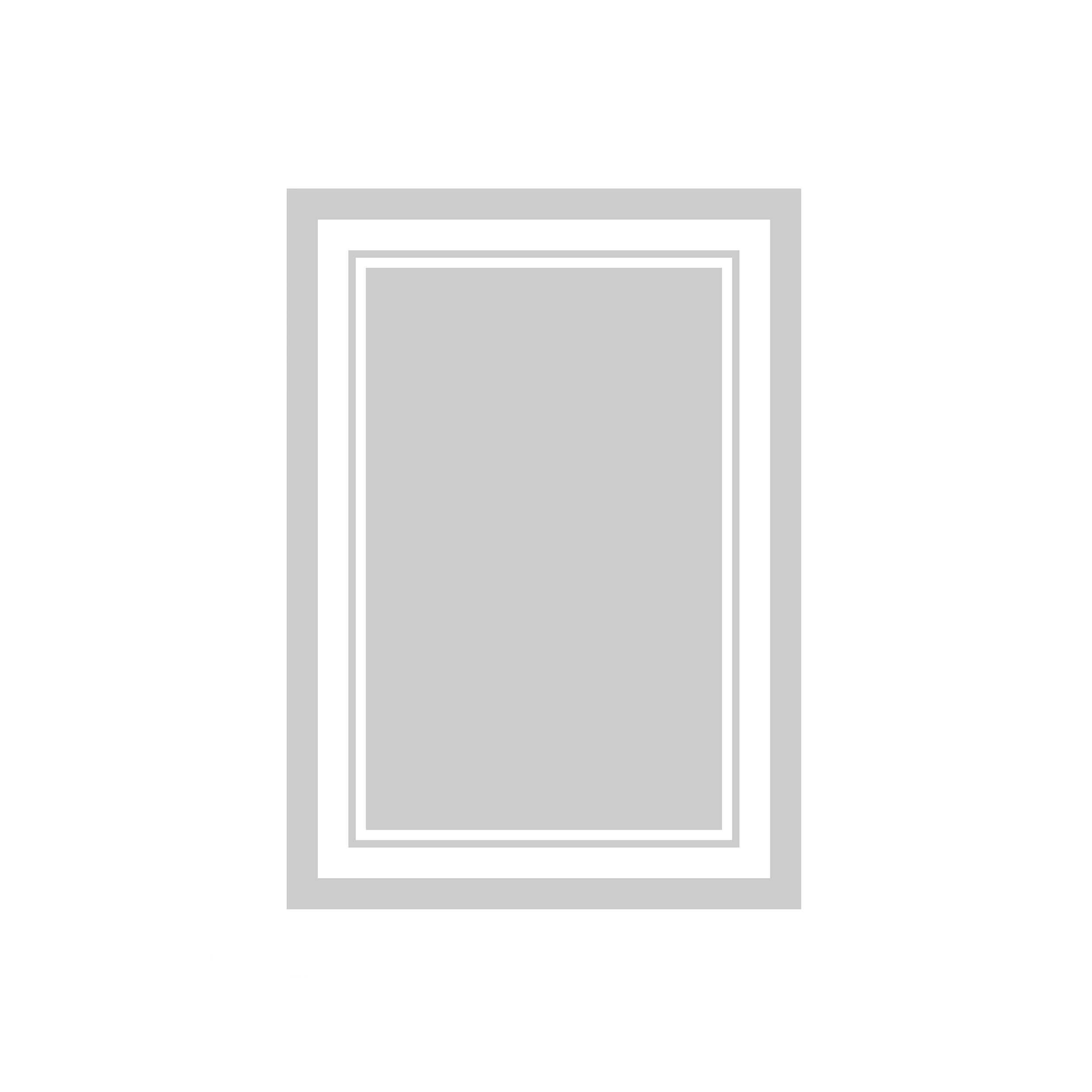 Mora White Light Mirror 80*60 cm