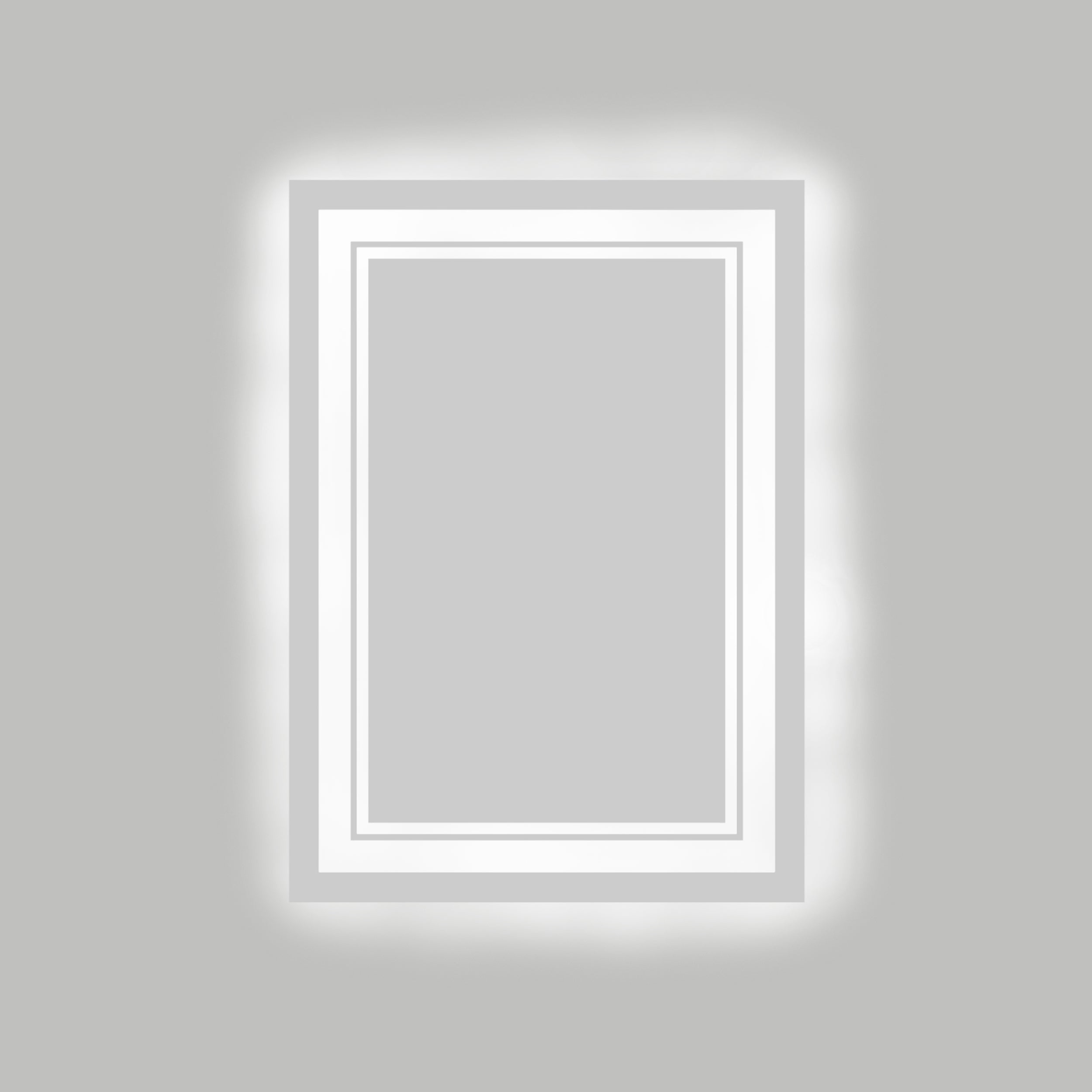 Mora White Light Mirror 80*60 cm