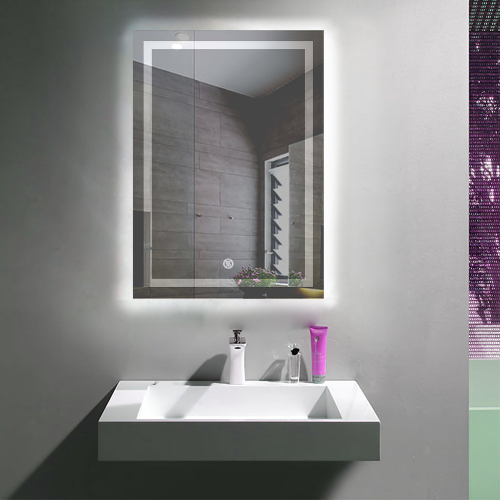 Wido White Light Touch Mirror 80*60 cm