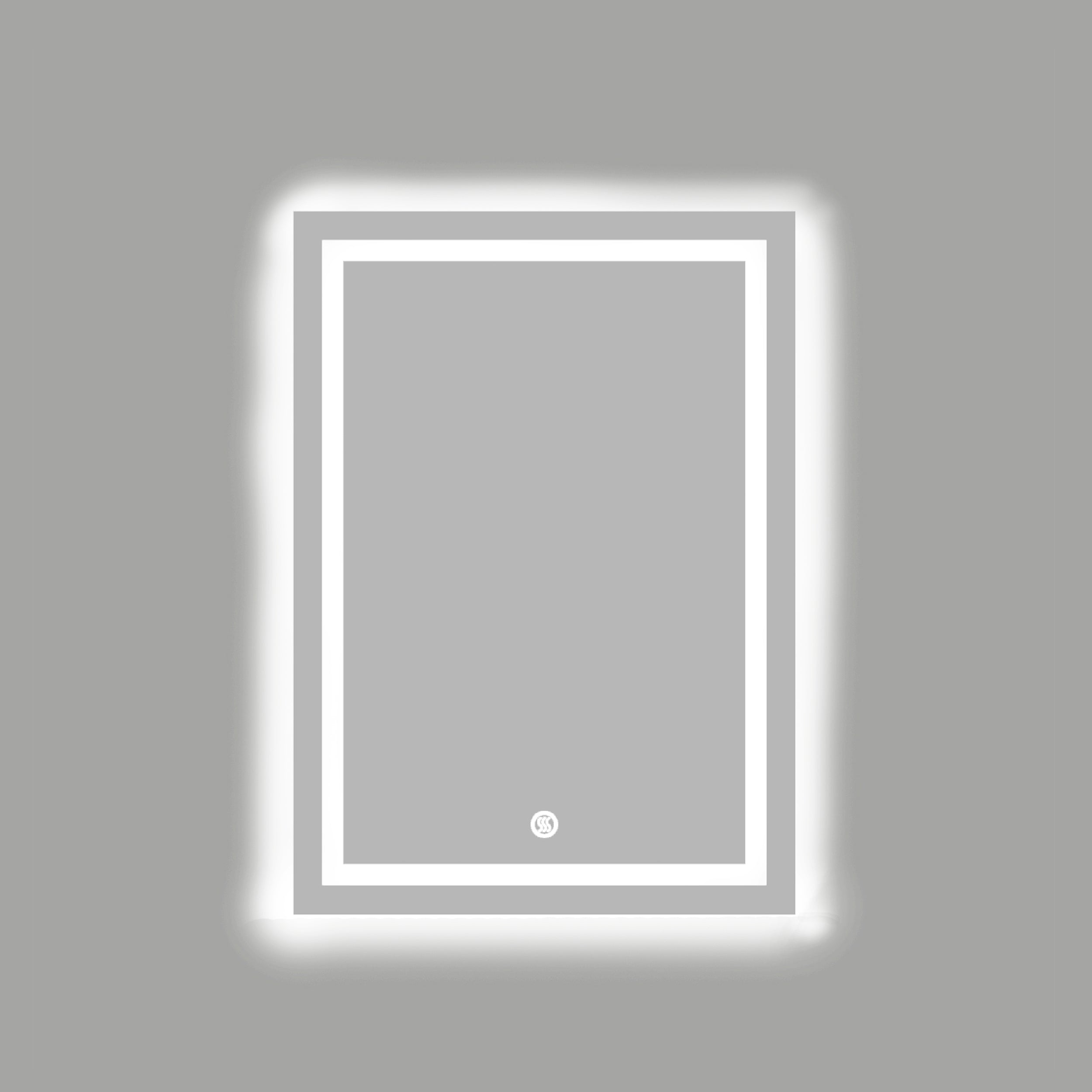 Wido White Light Touch Mirror 80*60 cm
