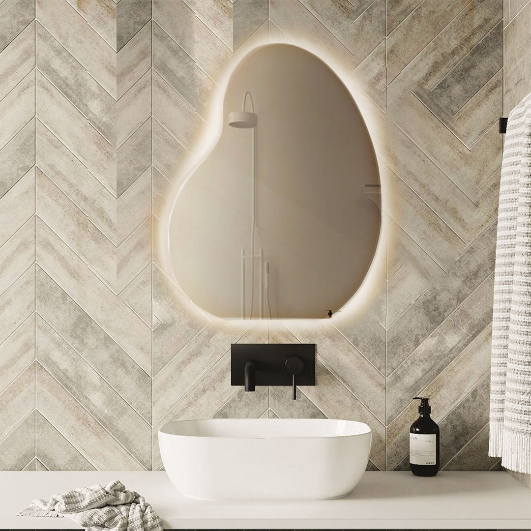 Nbaly Warm Light Mirror 90*70 cm