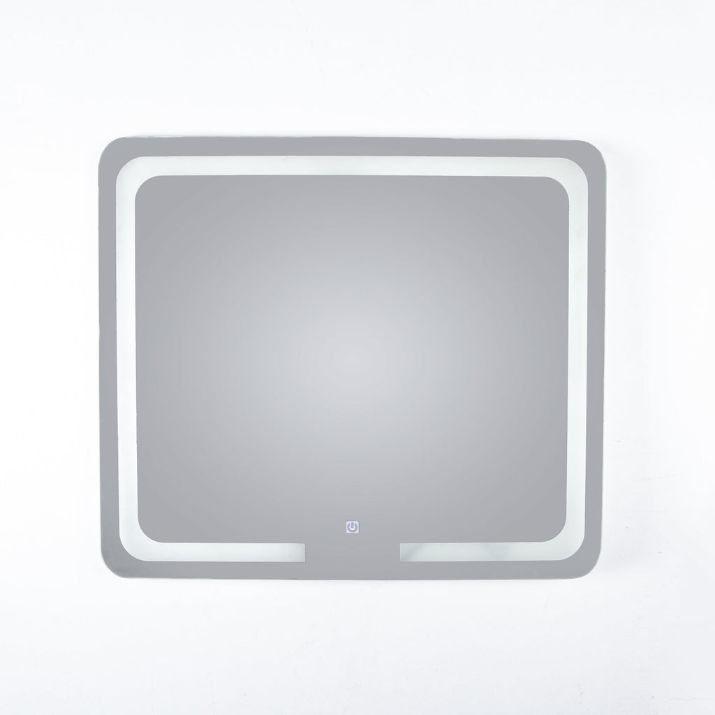 Square White Light Touch Mirror 70*80 cm