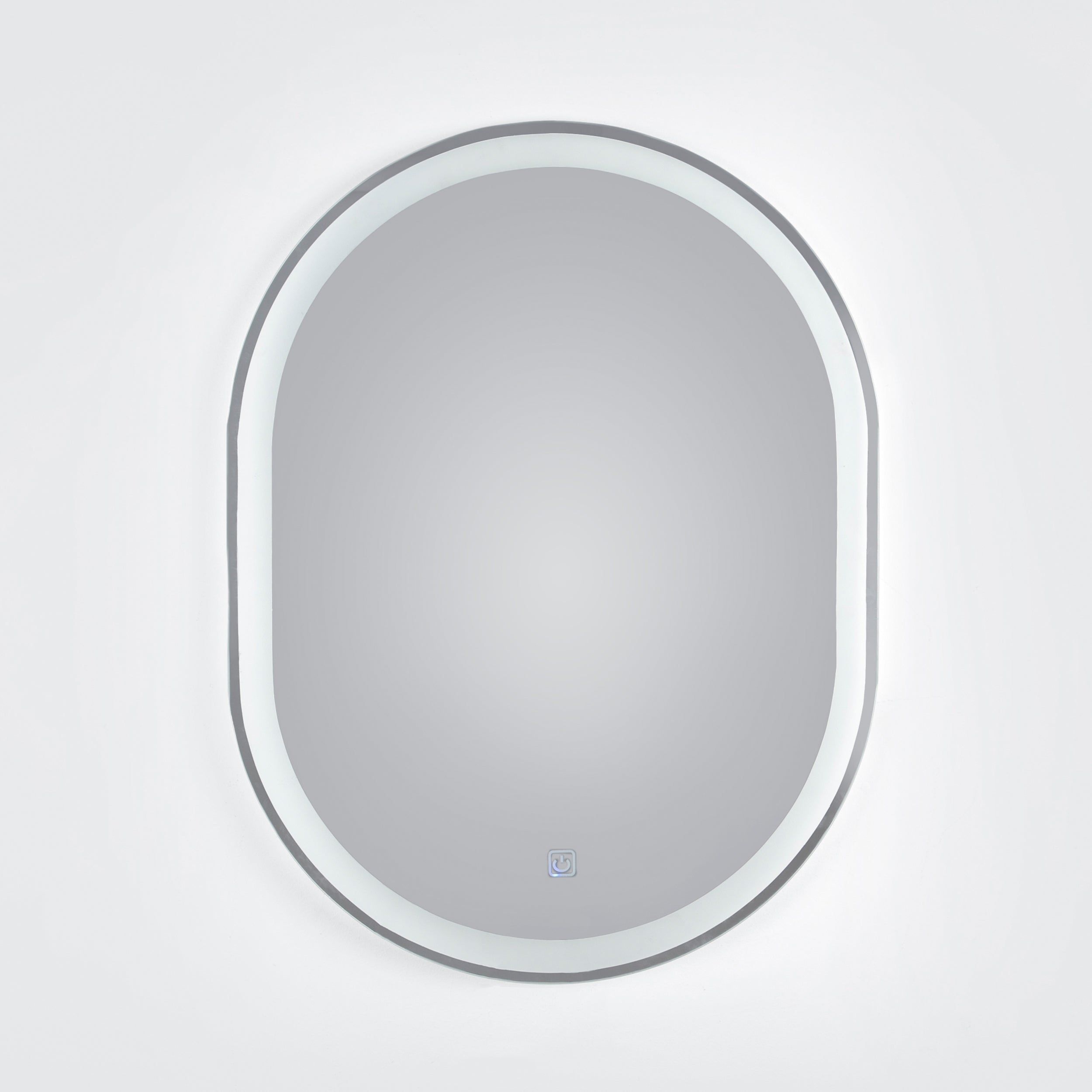 Scrabbed Wide White Light Mirror 60*80 cm