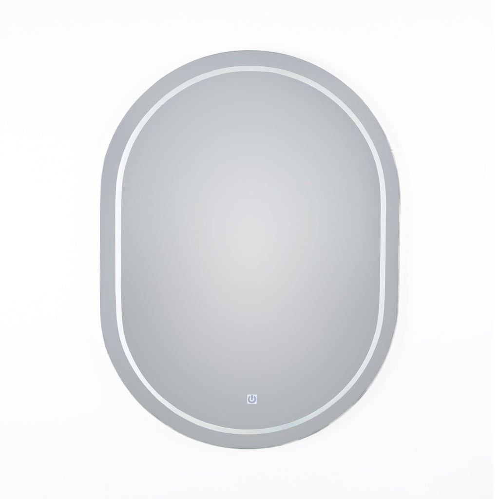 Scrabbed Thin White Light Mirror 60*80 cm
