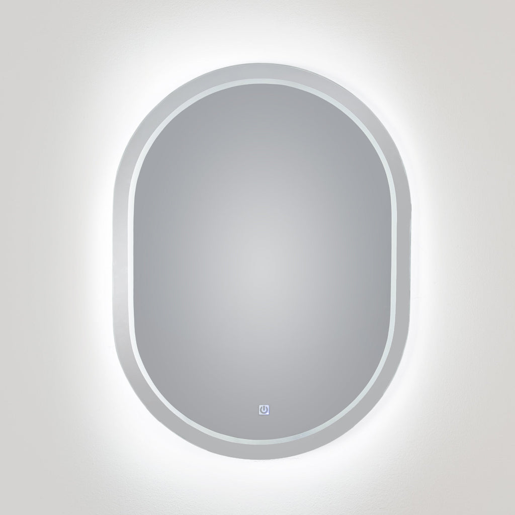 Scrabbed Thin White Light Mirror 60*80 cm