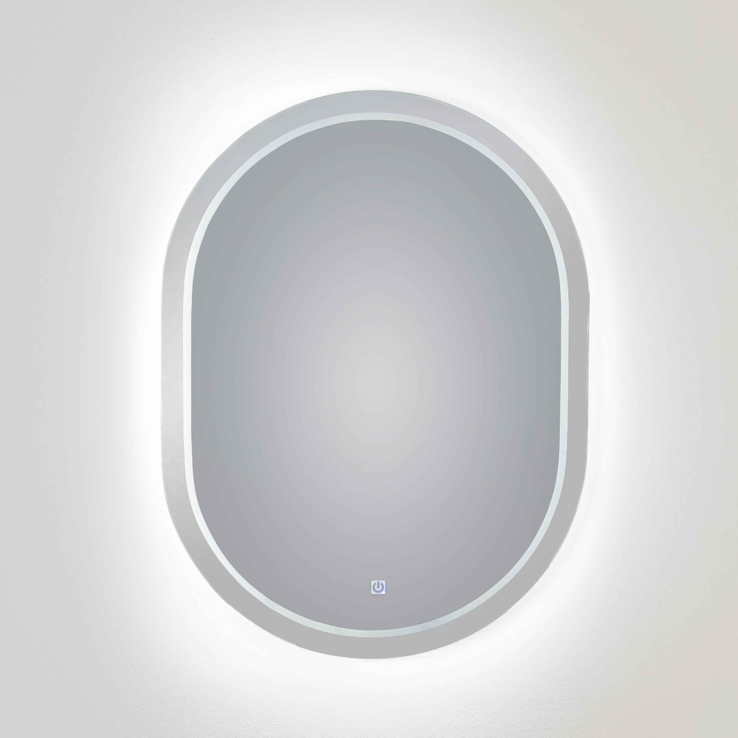Scrabbed Thin White Light Mirror 60*80 cm