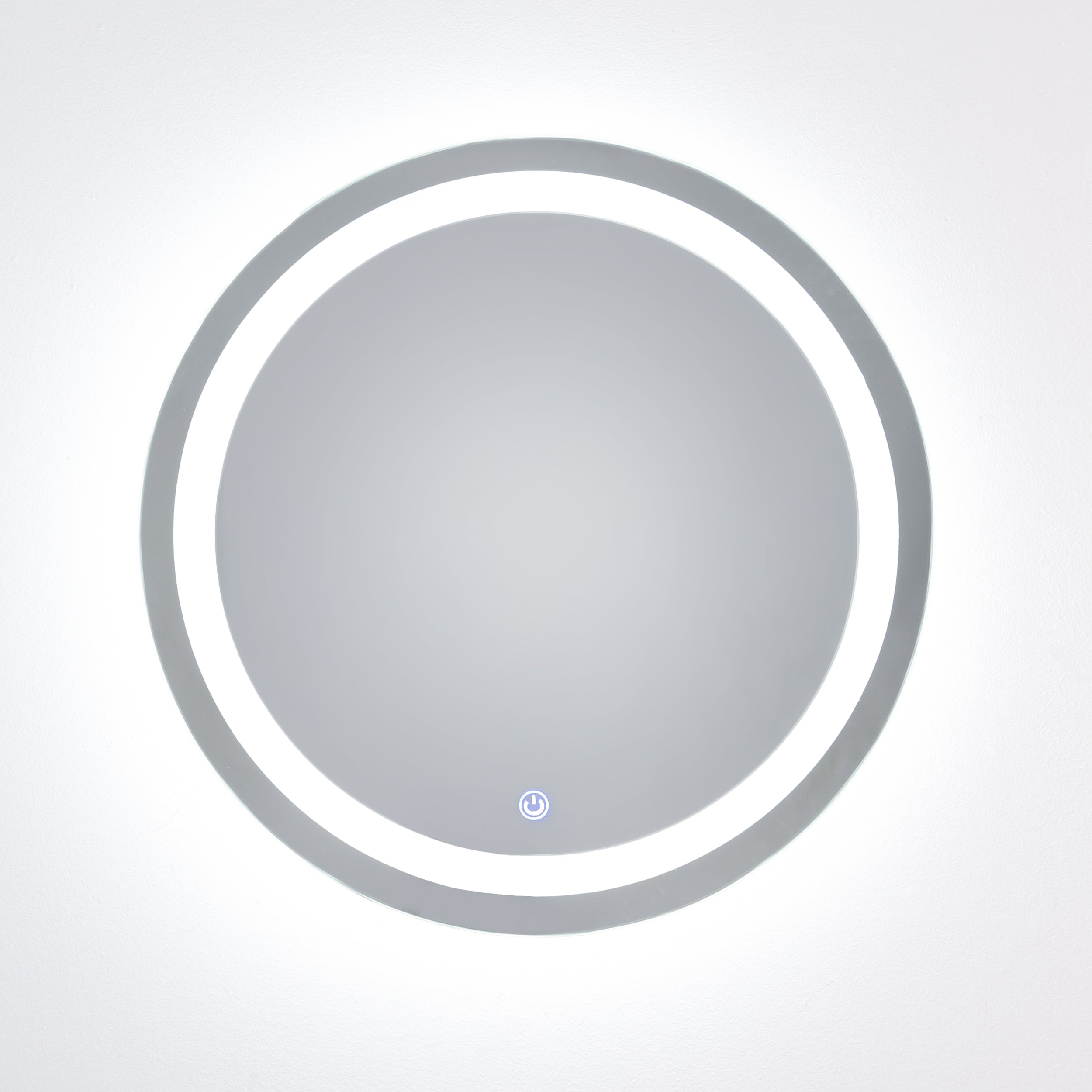 Rounded T White Light Touch Mirror 60 cm