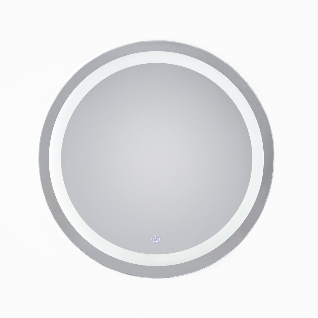 Rounded T White Light Touch Mirror 60 cm