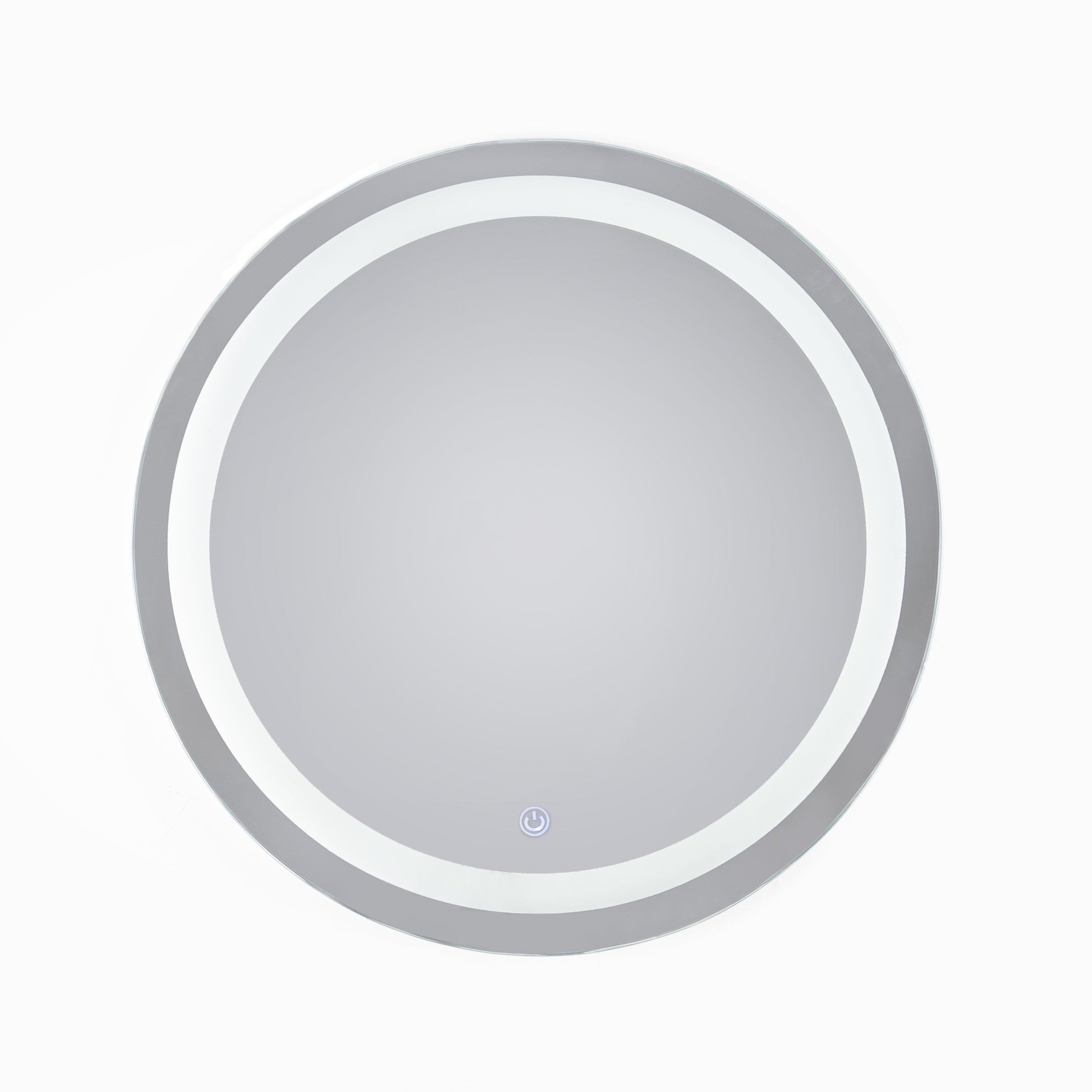 Rounded T White Light Touch Mirror 60 cm