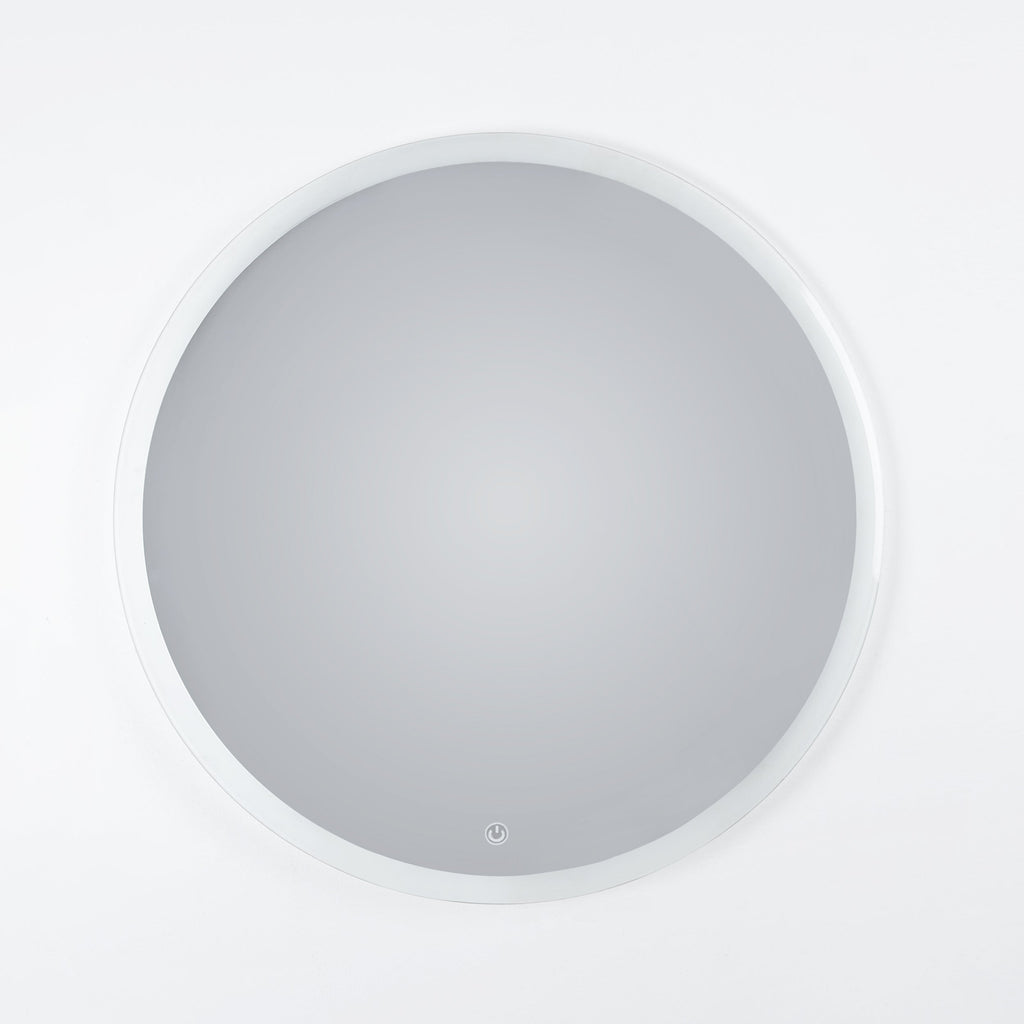 Rounded Warm Light Touch Mirror 60 cm