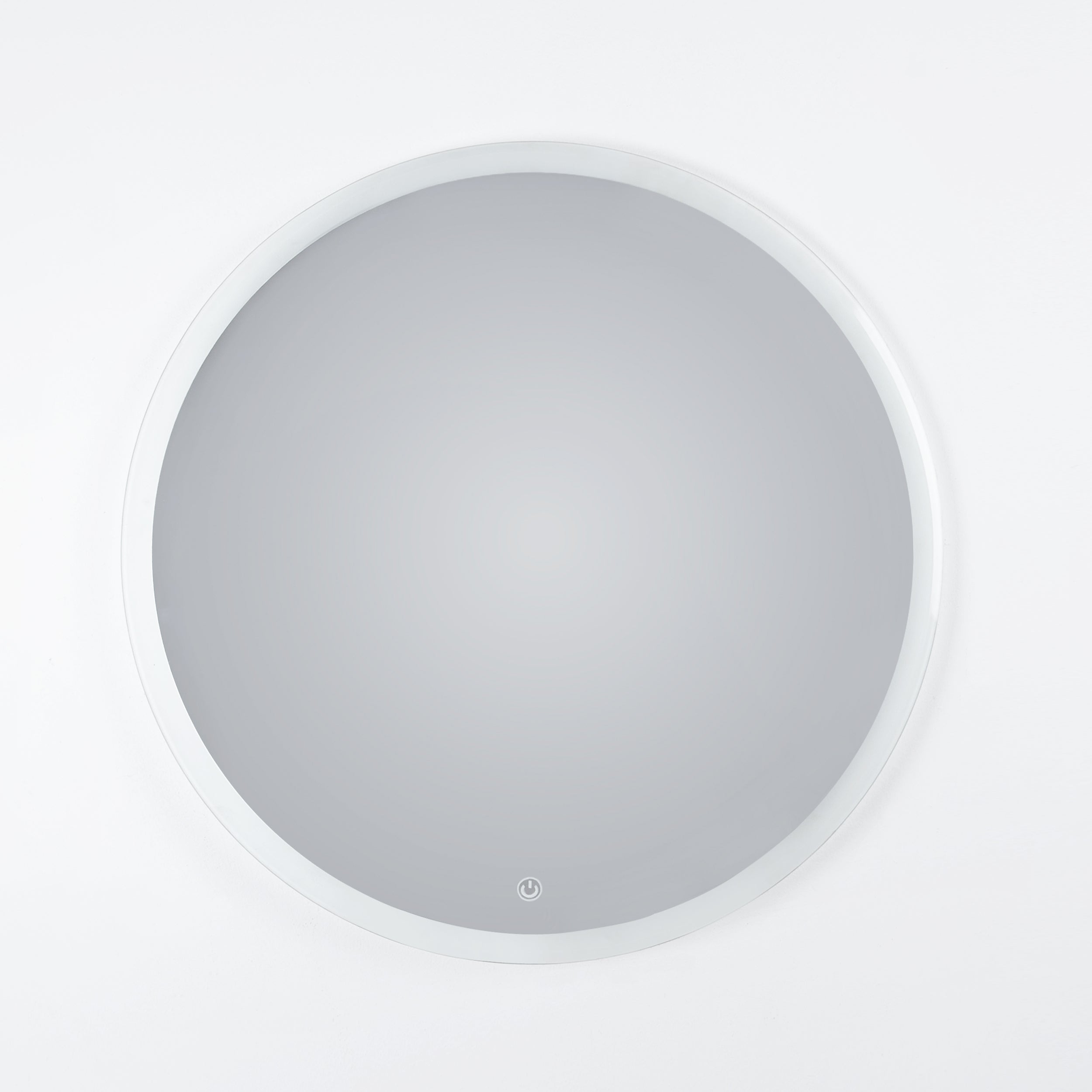 Rounded Warm Light Touch Mirror 60 cm