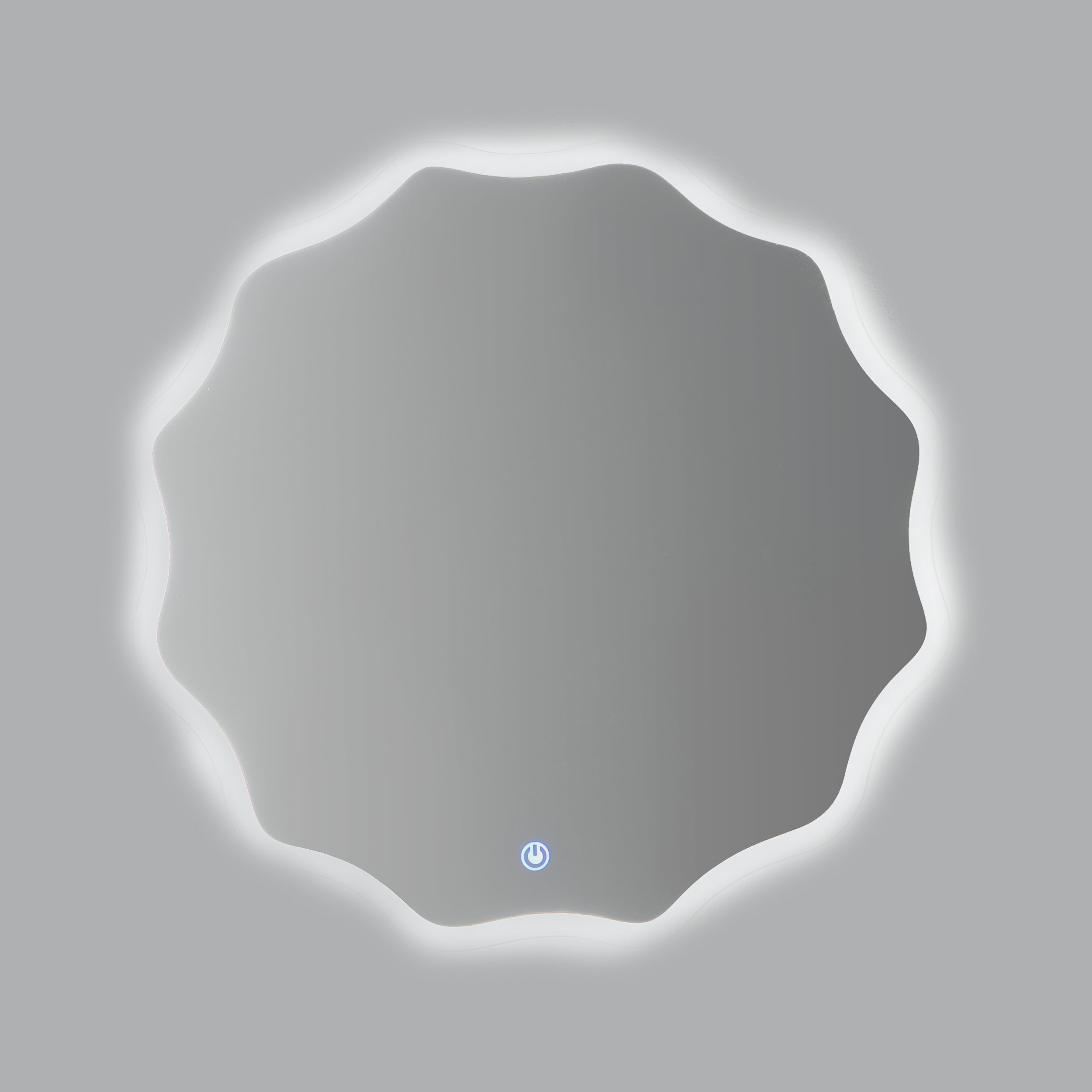 Lornz White Light Touch Mirror 70*70 cm