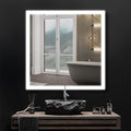 square white light mirror