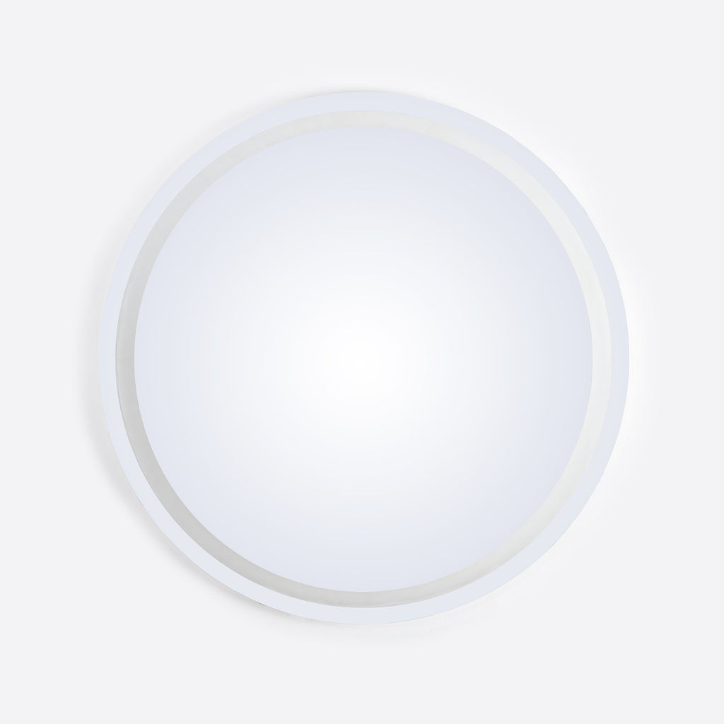 Rounded Warm Light Mirror 80 cm