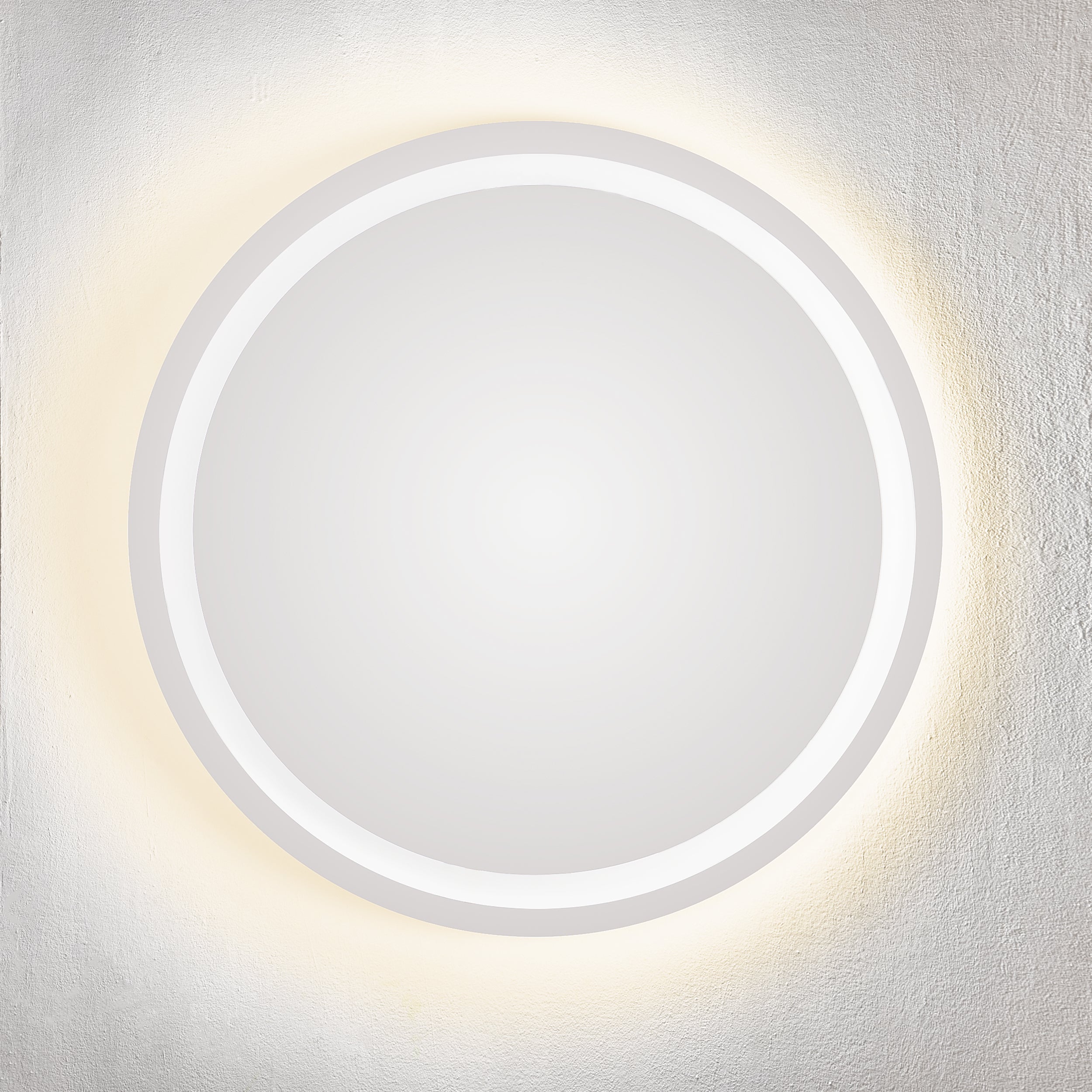 Rounded Warm Light Mirror 80 cm