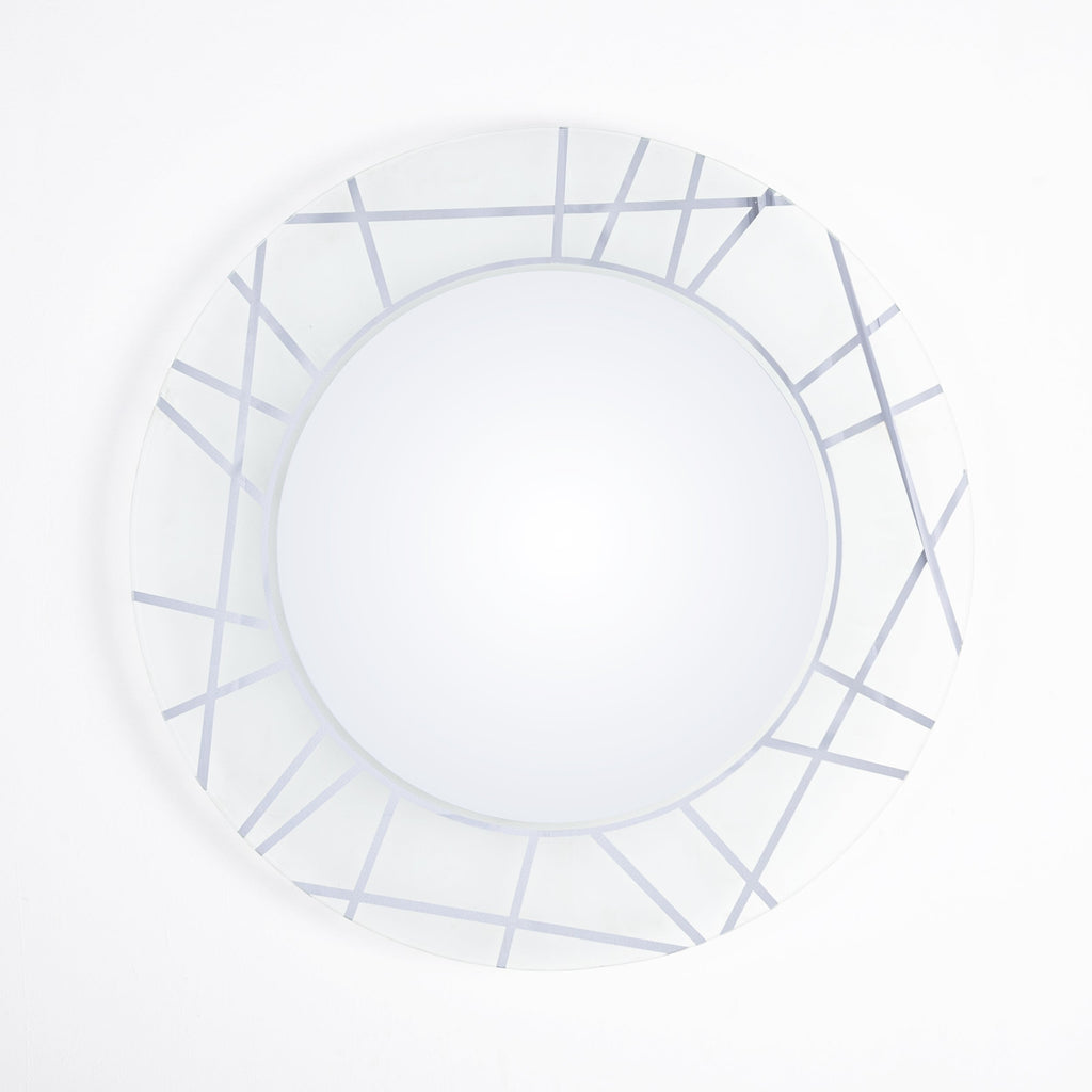 Rounded R White Light Mirror 70 cm