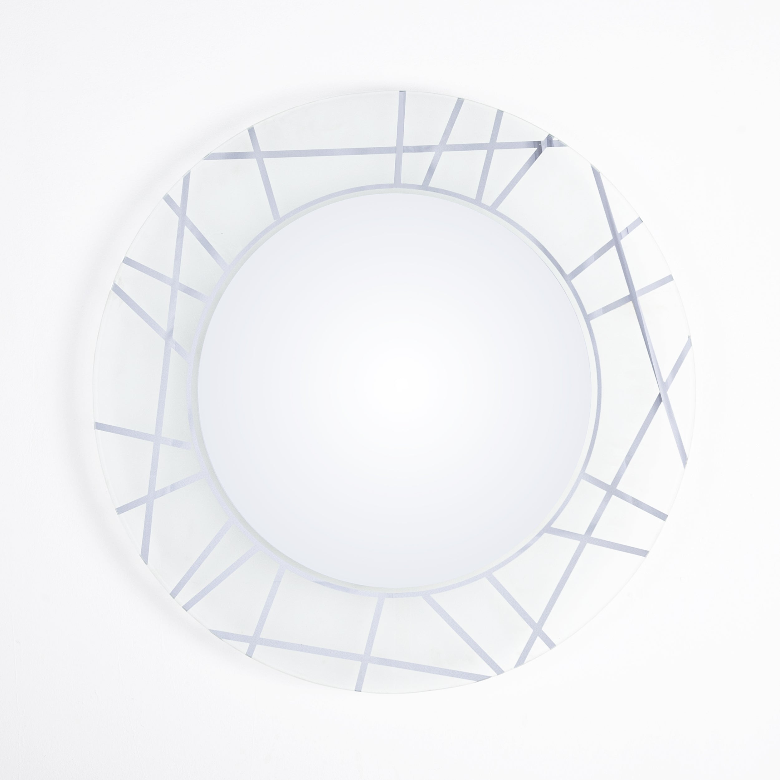 Rounded R White Light Mirror 70 cm