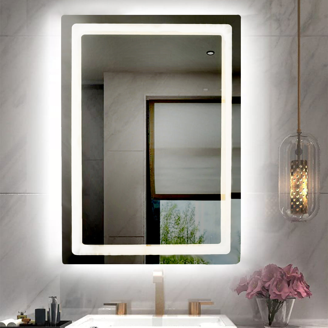 Recto White Light Mirror 50*70 cm