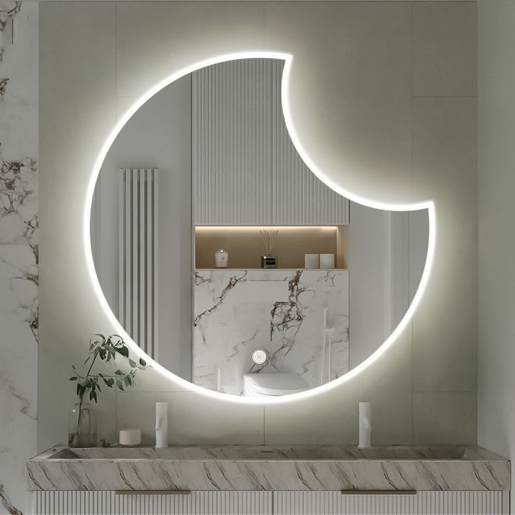 Helal White Light Touch Mirror 70 cm