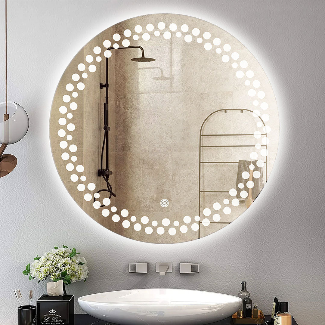Ylia Warm Light Touch Mirror 65*65 cm