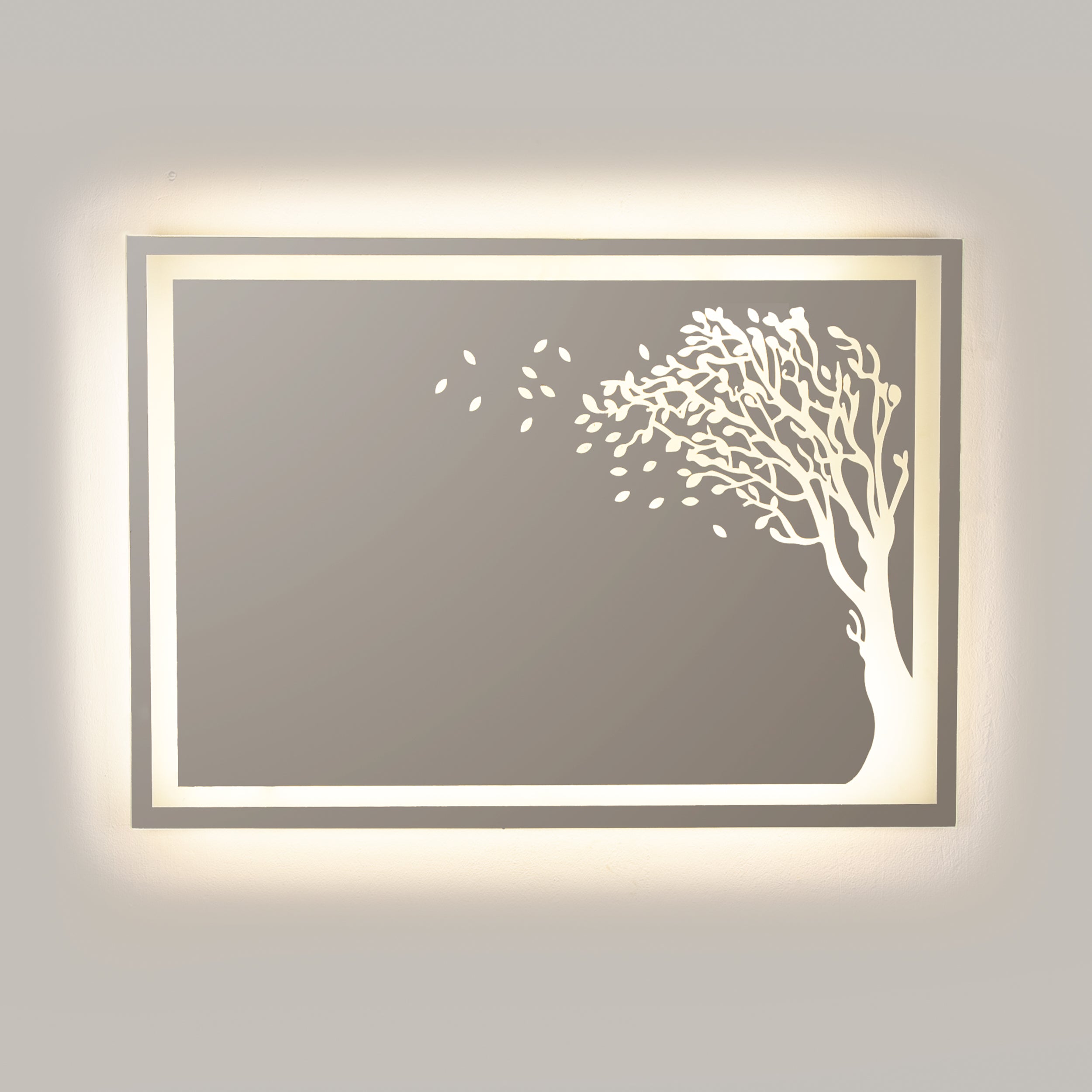Tree Warm Light Mirror 57*80 cm