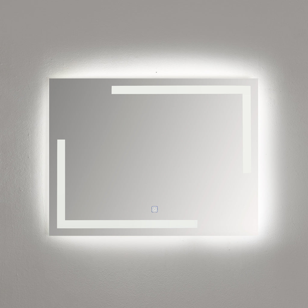Tora White Light Touch Mirror 80*80 cm