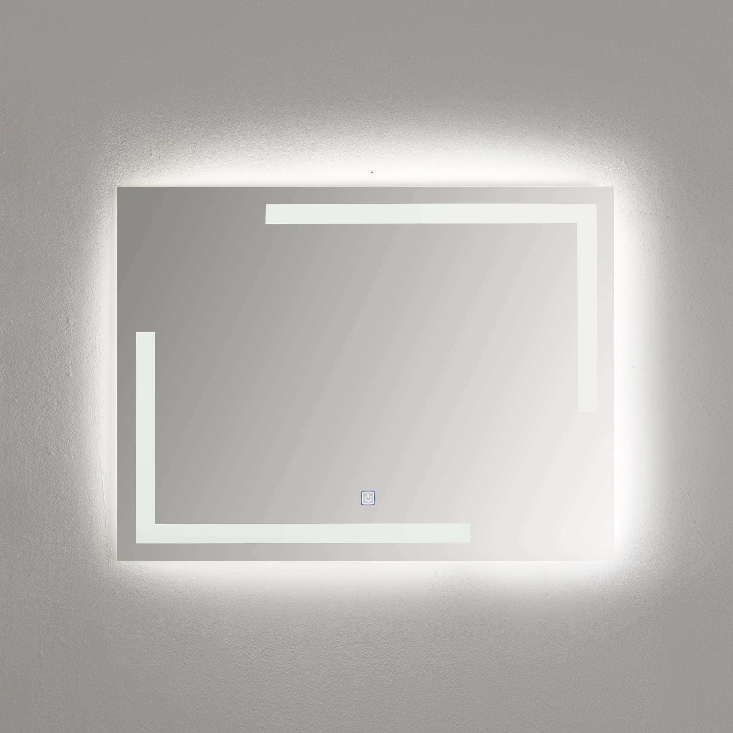 Tora White Light Touch Mirror 80*80 cm