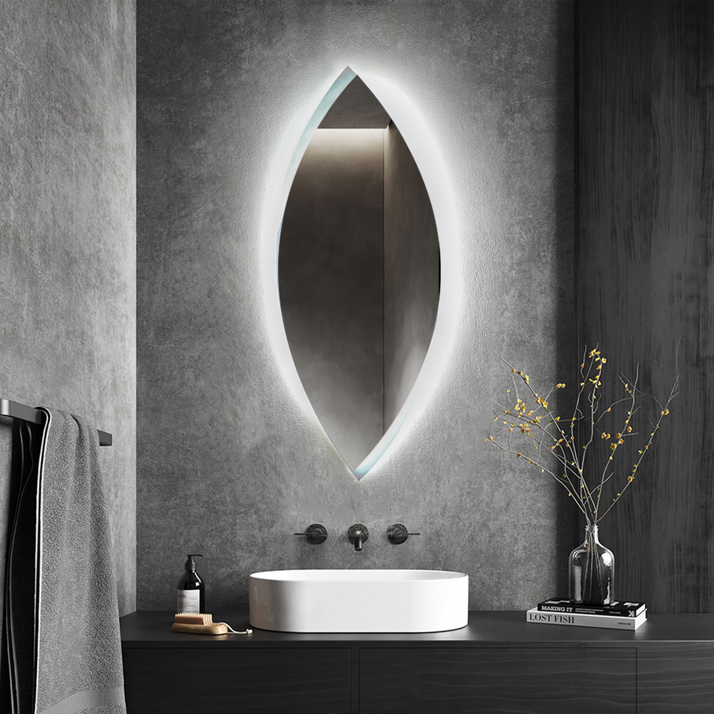 Farma Eye White Light Mirror 100*40 cm