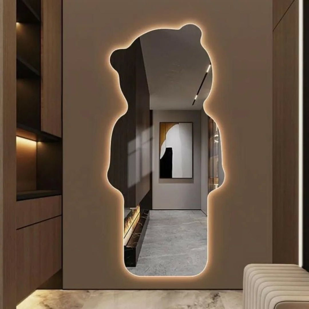 Bear Shaped LED Wall Mirror – 160×75 cm